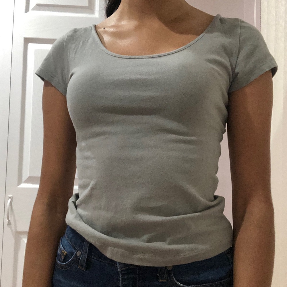 Cute green crop top
